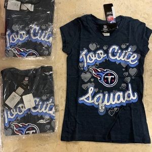 NWT NFL TENNESSEE TITANS CHILDS SHIRT SZ 6/6X GIRLS